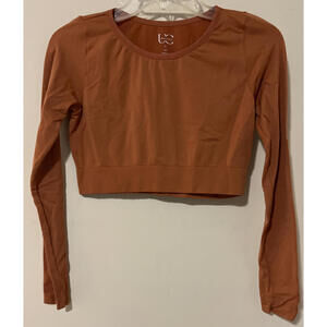 Under Control, Women’s, XL, Rust Colored, Spandex Blend, Cropped, Shirt! M448
